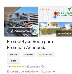 Protect4you a sua Empresa de Instalação de Redes de Proteção
