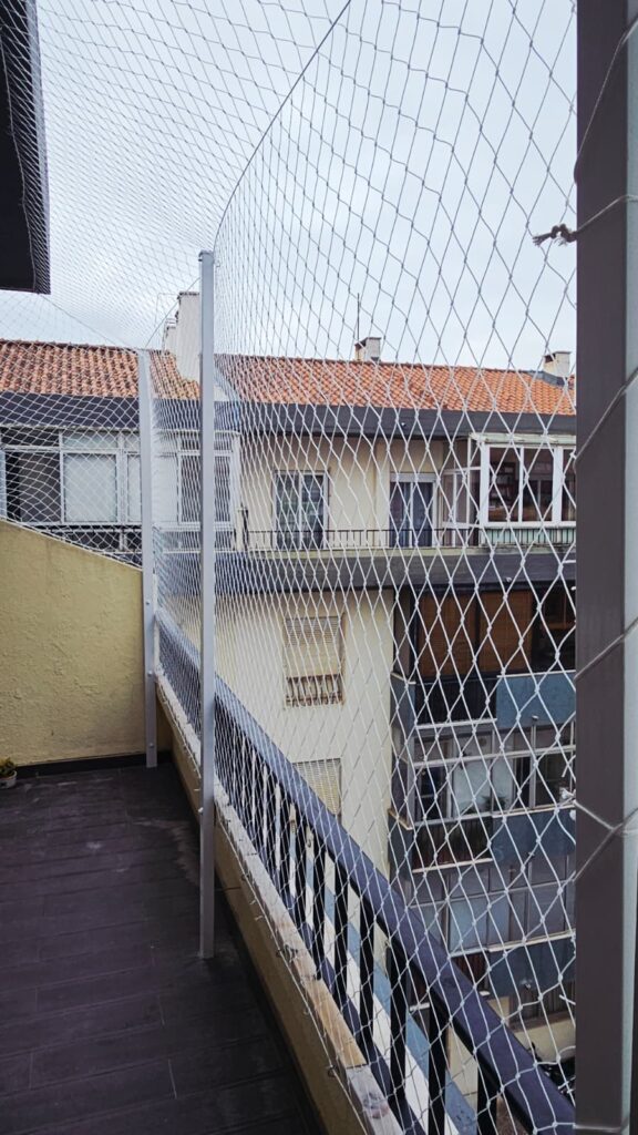 Melhor malha para rede de proteção para gatos