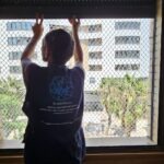 Rede de proteção para janela em Lisboa instalada em apartamento