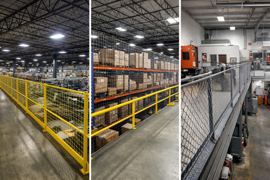 Rede de proteção industrial em área corporativa em Lisboa