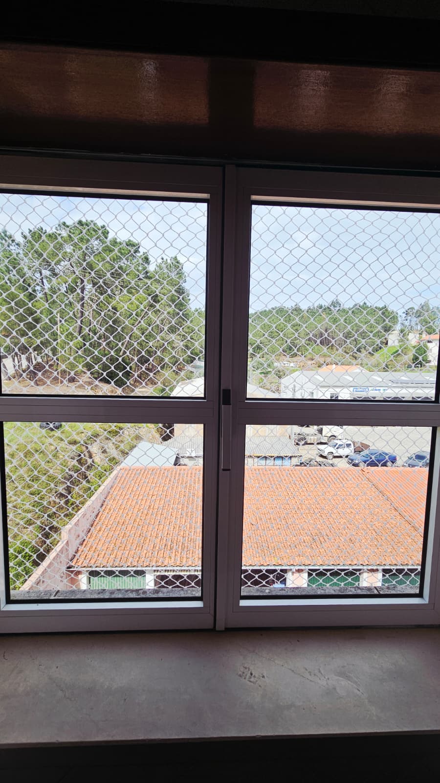 instalação de rede proteção janela Almada com acabamento profissional