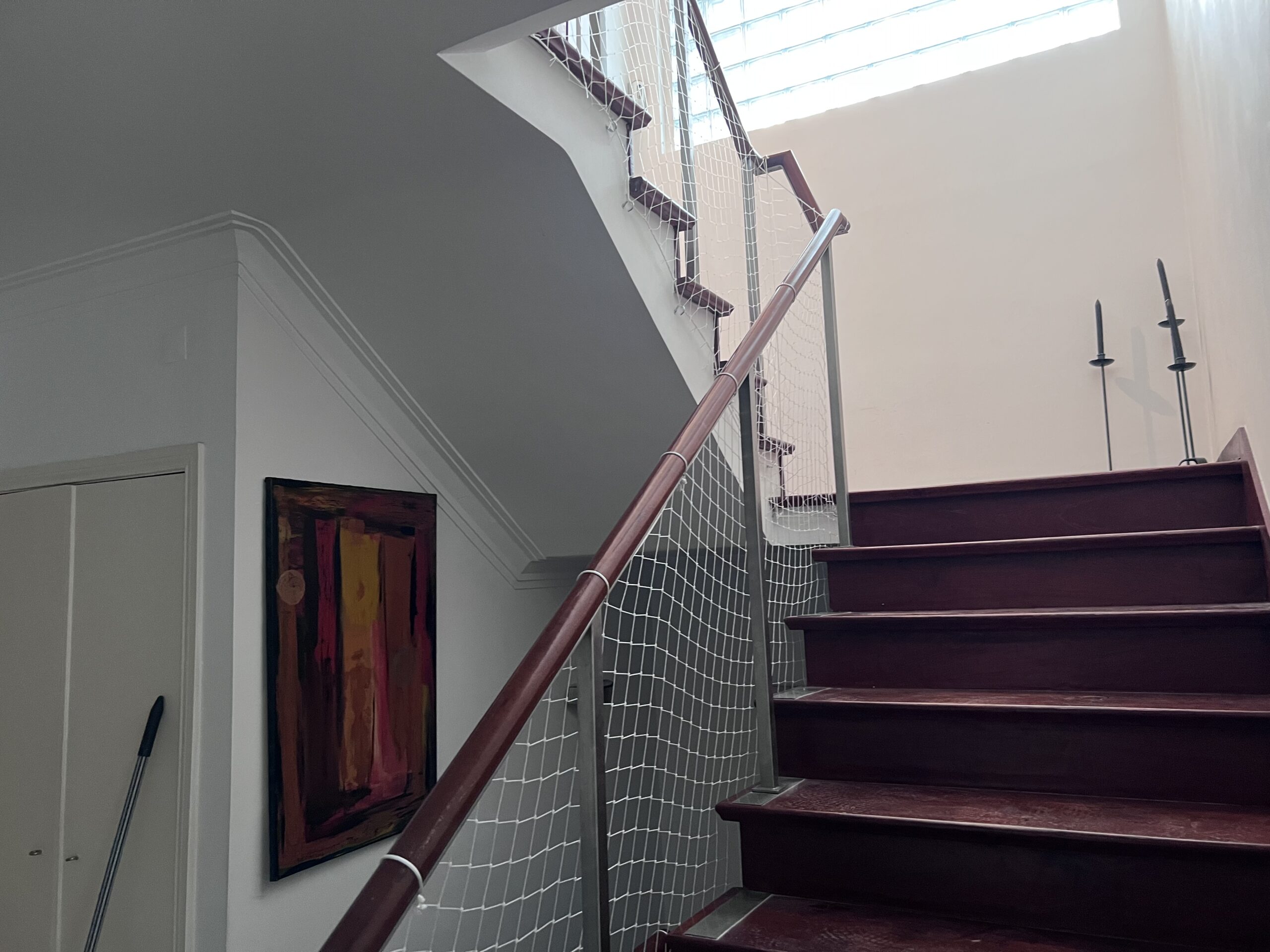 rede proteção escadas Lisboa em ambiente interior