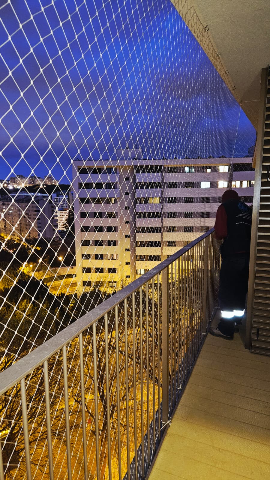 proteção para gatos em varanda de apartamento no Porto