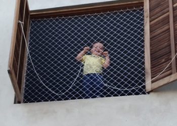 Rede de proteção Protect4You para crianças em apartamento