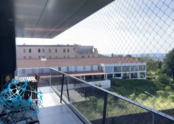 Proteção com rede Protect4You em sacada residencial