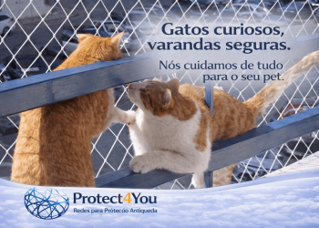 Varanda familiar protegida com rede de proteção Protect4You
